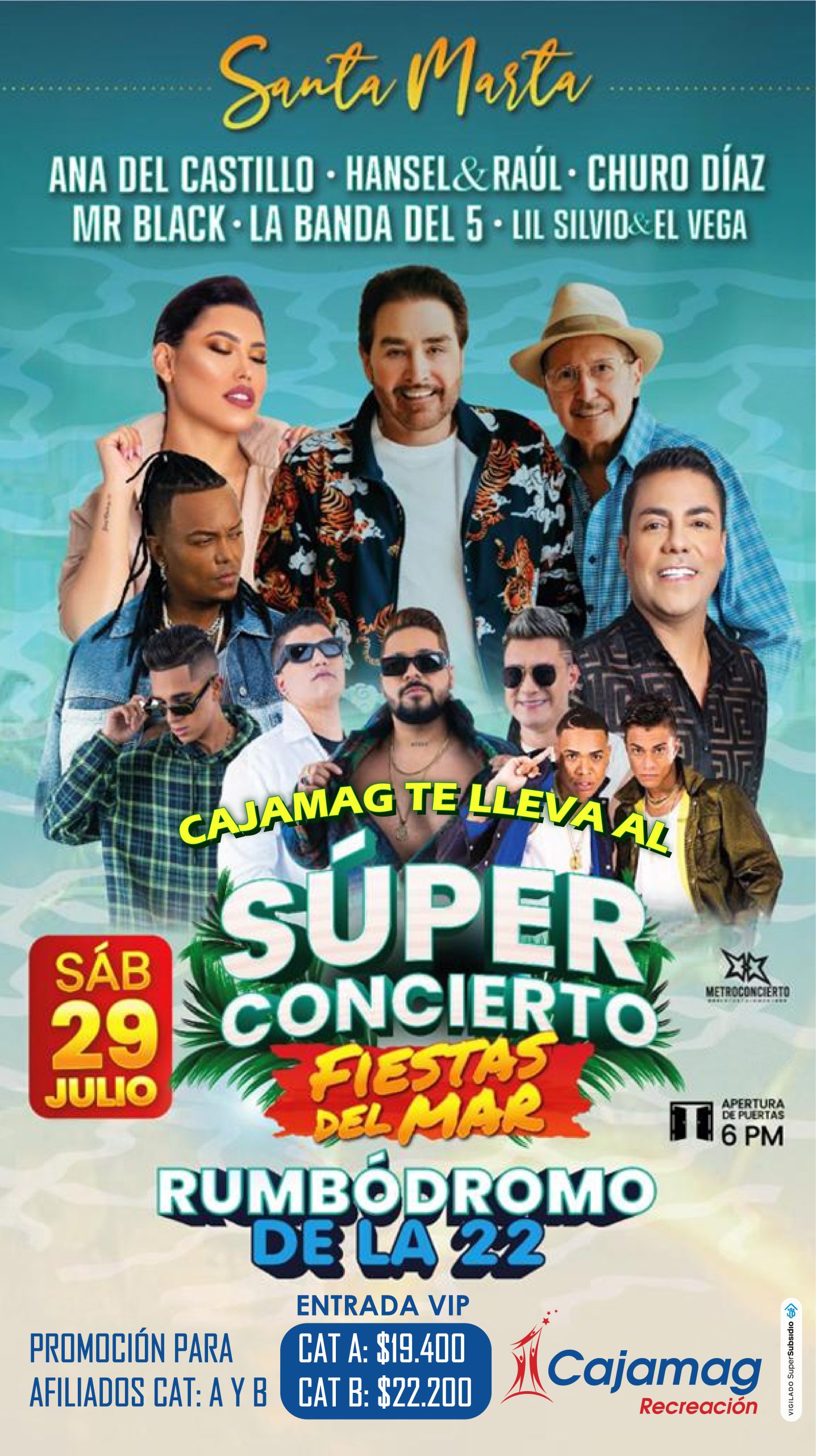 Super concierto fiestas del mar Cajamag