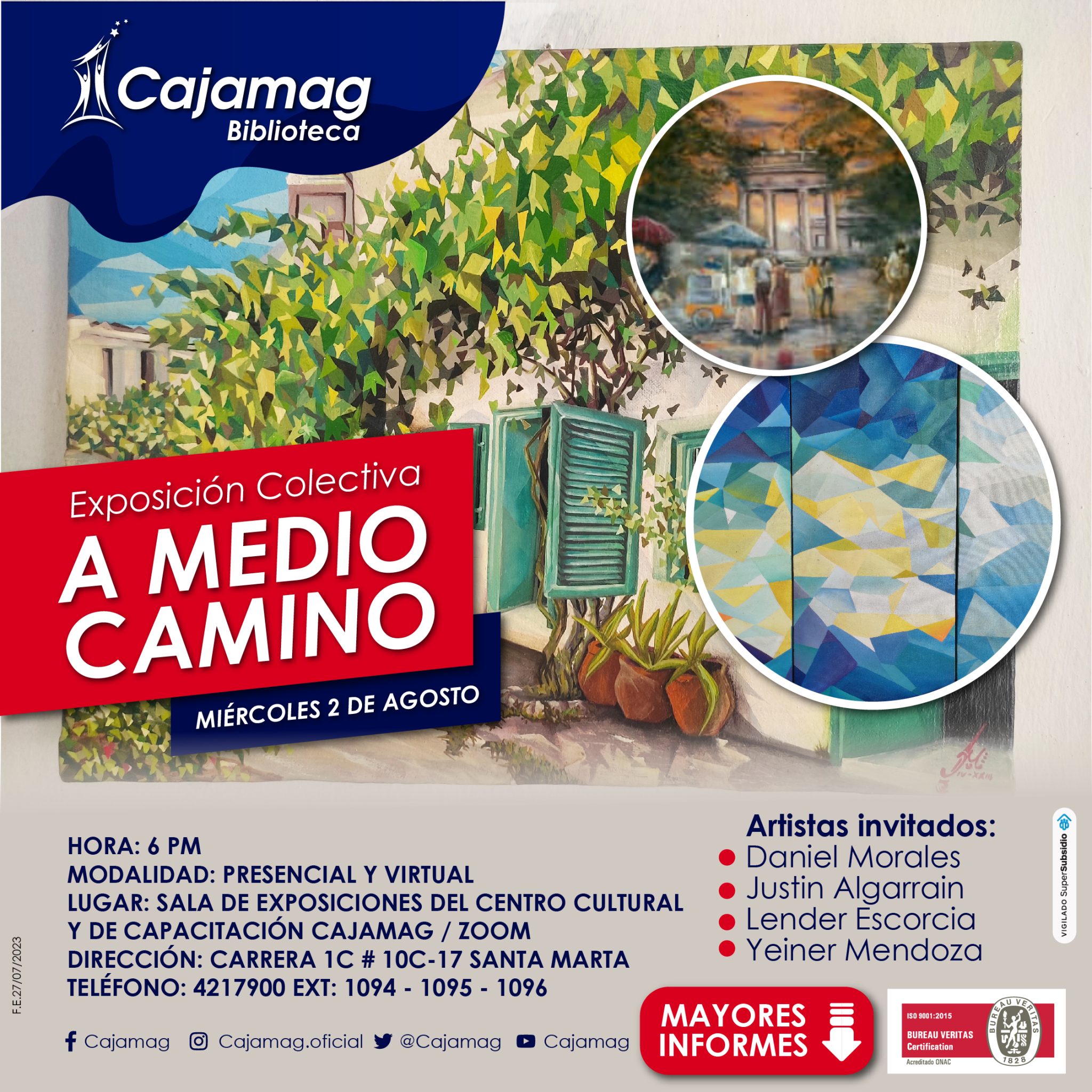 Biblioteca Cajamag Presenta La Exposición A Medio Camino - Cajamag