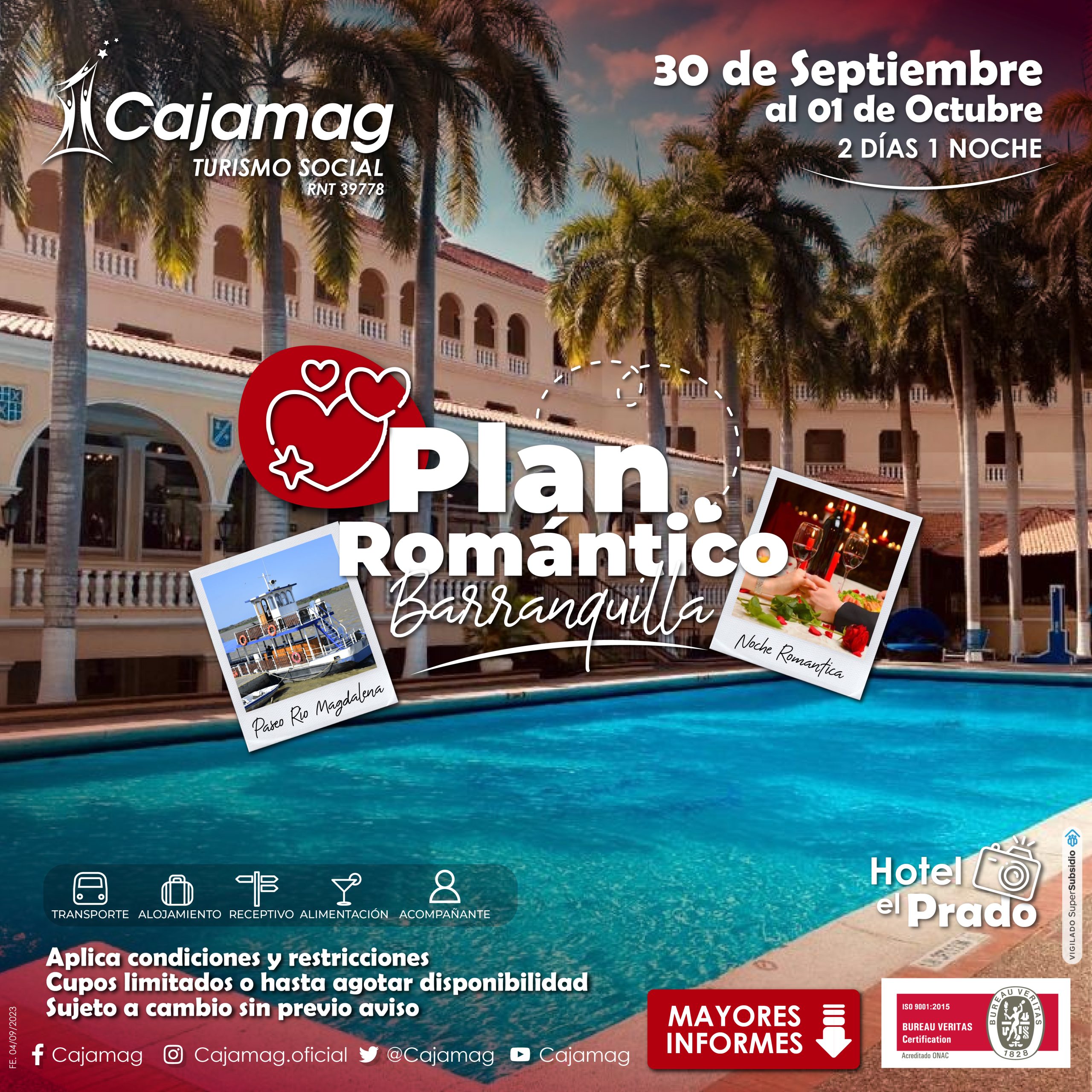 Plan Romántico Barranquilla Hotel El Prado Cajamag 8848